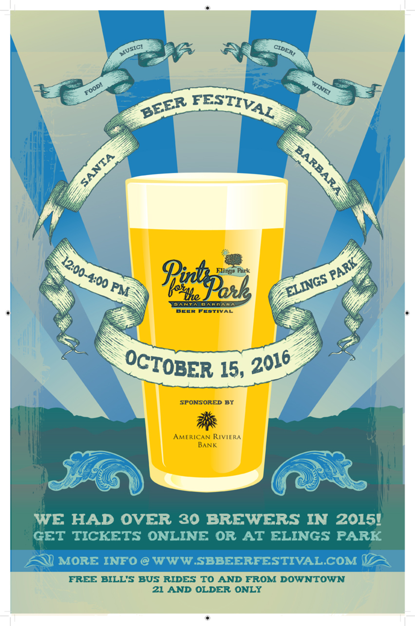 2016 Santa Barbara Beer Festival Pints for the Park Tickets