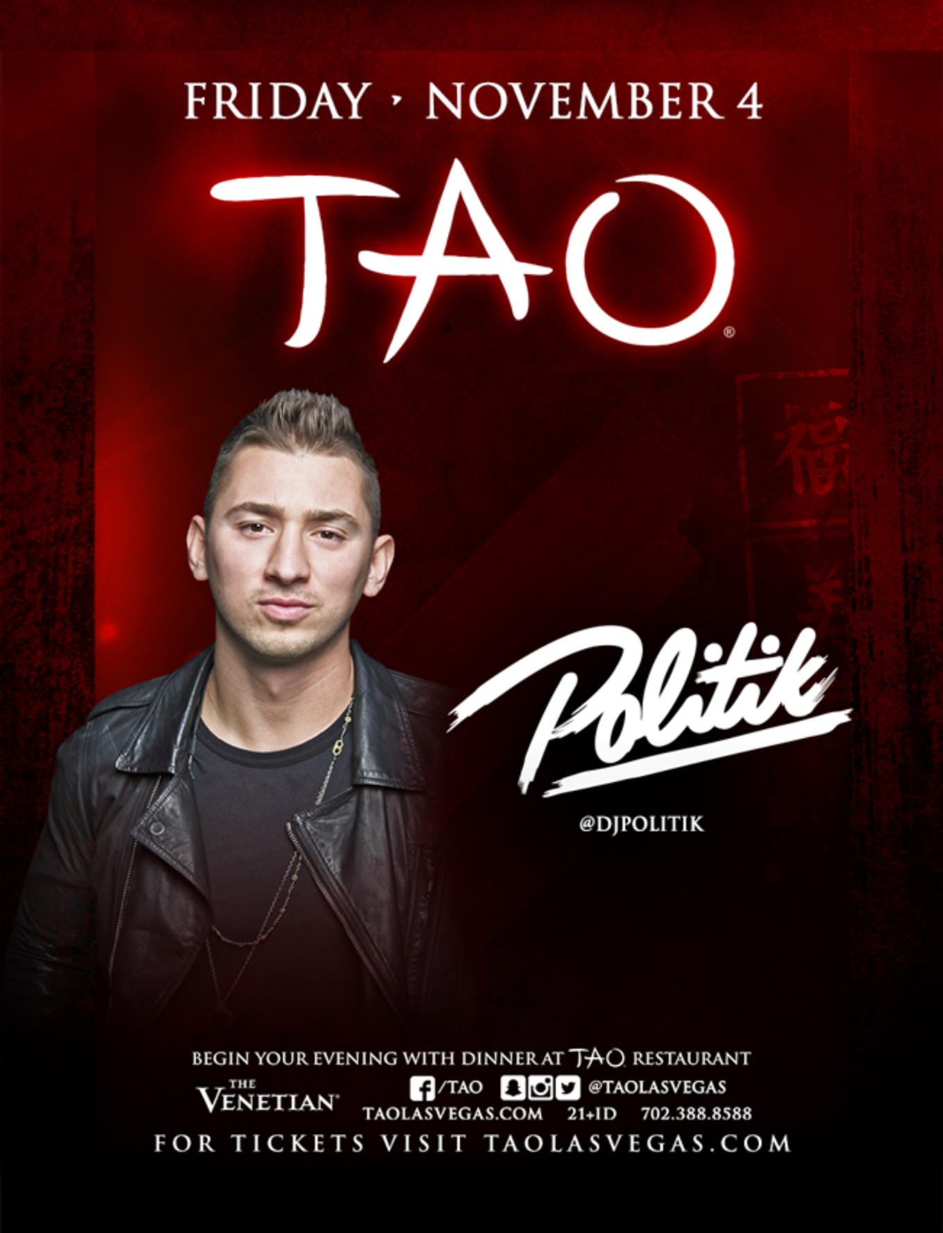Politik Tao Nightclub Tickets Tao Nightclub Las Vegas Nv November 4 16