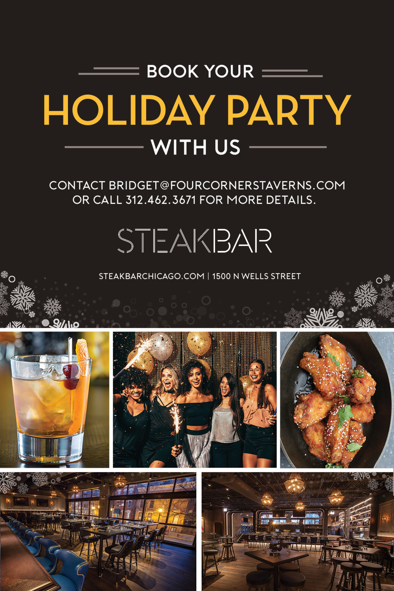 book your holiday party with us at steakbar october 9 2017 book your holiday party with us at steakbar october 9 2017