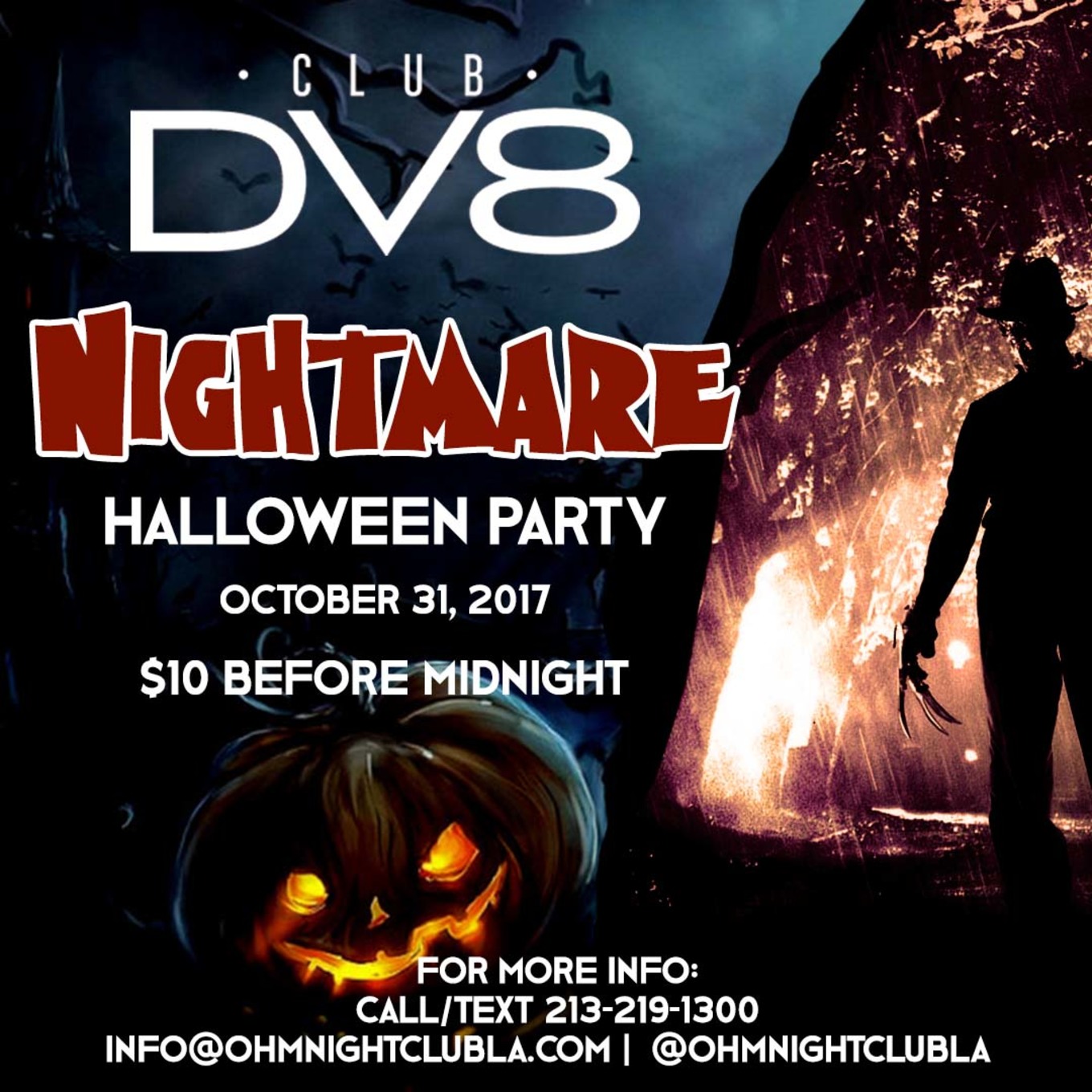 Halloween Nightmare Tickets Ohm Hollywood, CA October