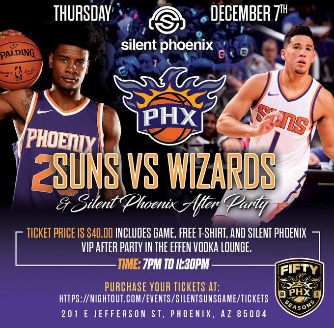 Phoenix Suns Game and Silent Outings After party Phoenix Suns Game and Silent Outings After party