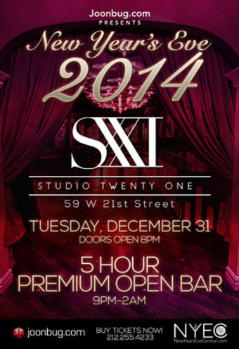 Studio XXI New Years Eve 2014 - Studio XXI, New York, NY - December 31
