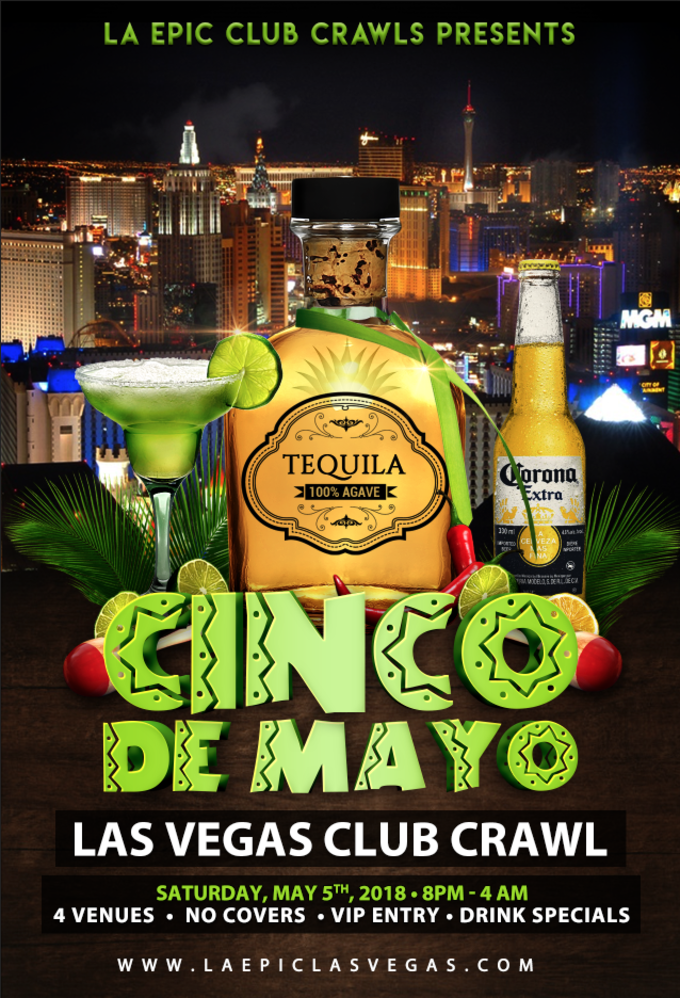 2018 Cinco De Mayo Club Crawl Las Vegas Tickets May 5 2018