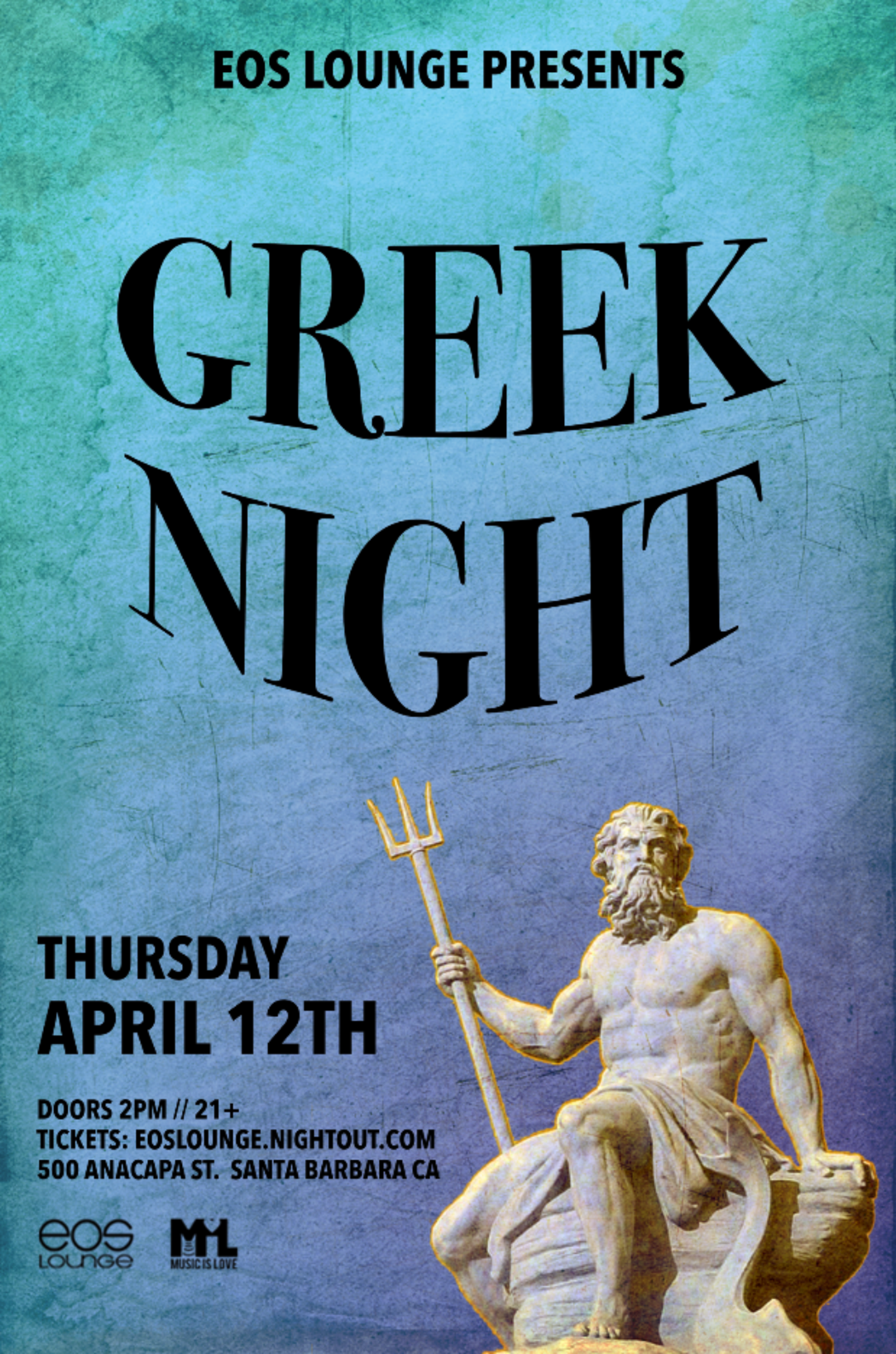 Greek Night at EOS Lounge 4.12.18 - Tickets - EOS Lounge, Santa Barbara