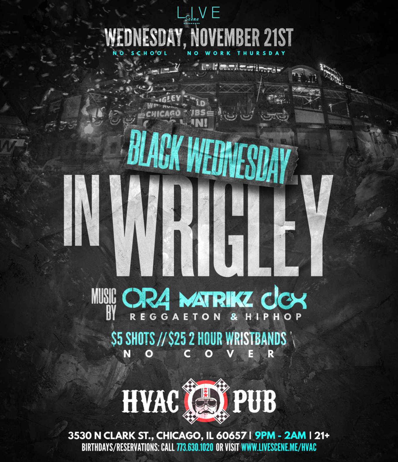 Black Wednesday in Wrigley - Tickets - HVAC Pub, Chicago ...