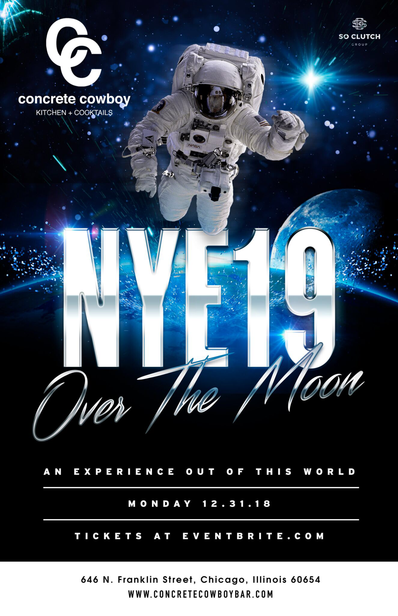 NYE 2019 at Concrete Cowboy Chicago Tickets Concrete Cowboy