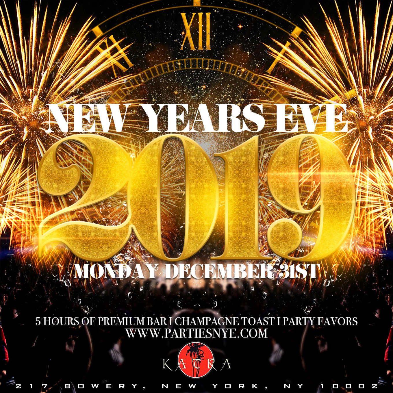 New Years Eve 5 Hours Open Bar Tickets Katra, New York
