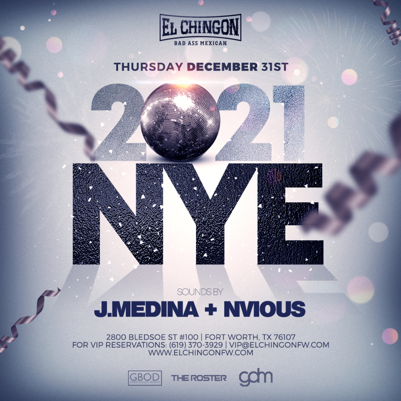 Bad Ass NYE 2021 - Tickets - El Chingon Fort Worth, Fort Worth, TX - December 31, 2020