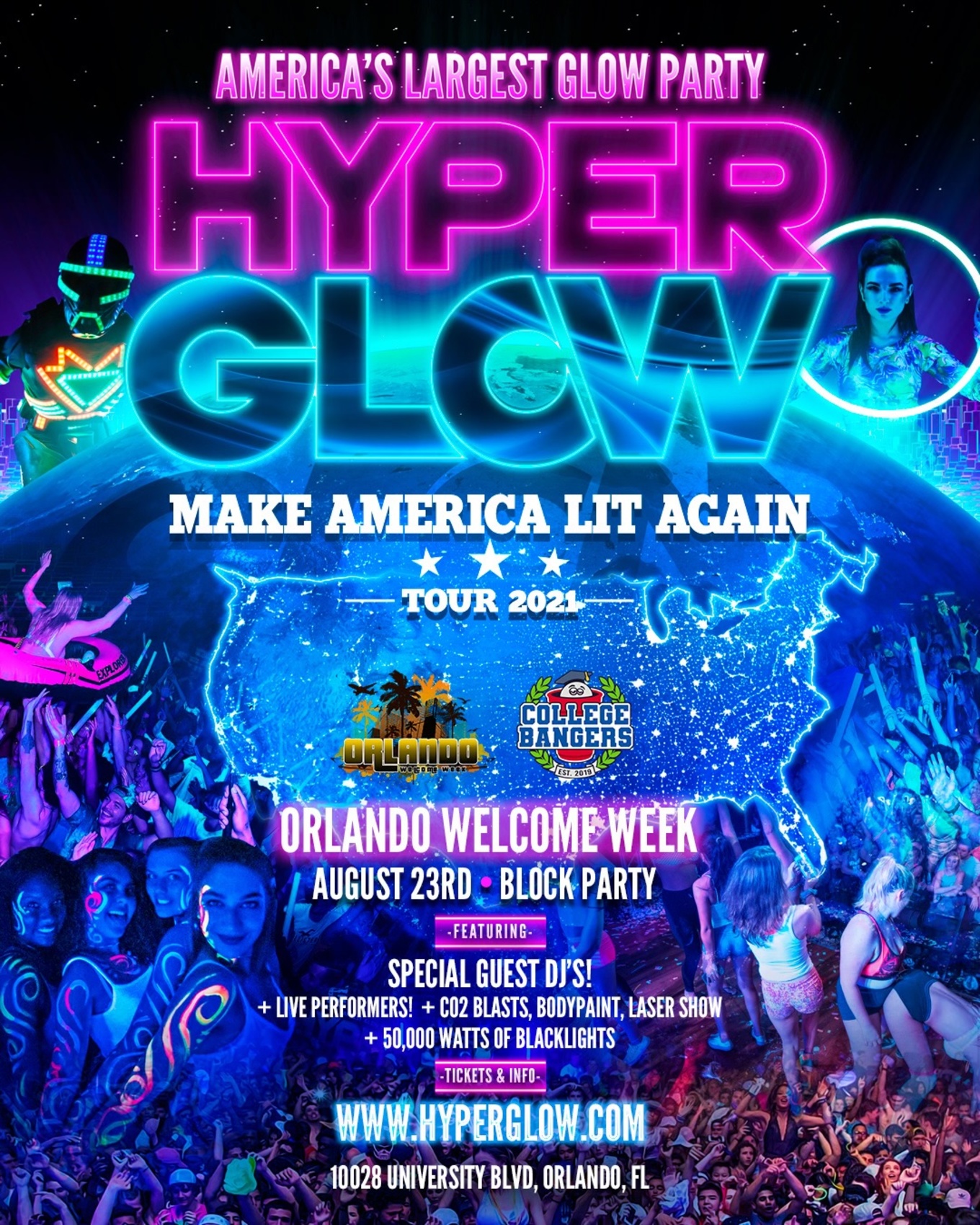 Hyperglow Block Party Edition Tickets Located At Orlando Fl August 23 21 Hyperglow Block Party Edition Tickets Located At Orlando Fl August 23 21