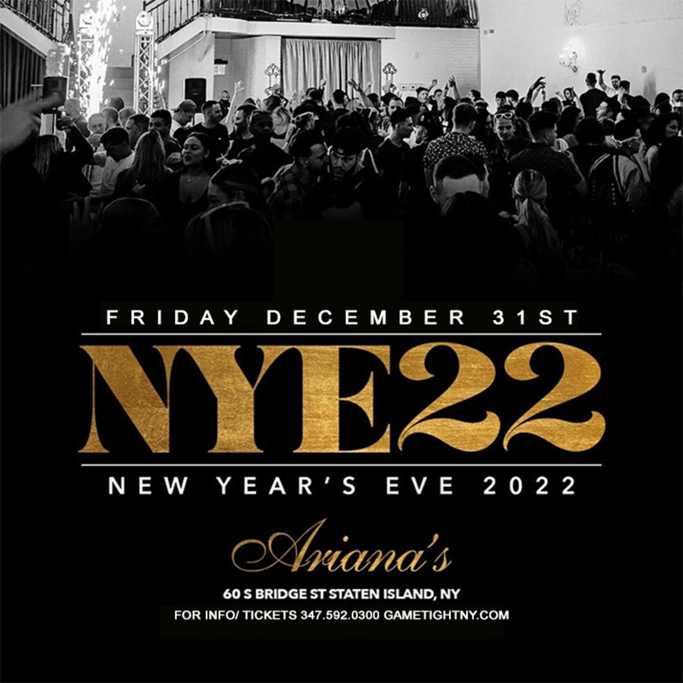 Staten Island Calendar Of Events 2022 Ariana's South Nyc New Years Eve Nye 2022 - Tickets - Ariana's South, Staten  Island, Ny - December 31, 2021